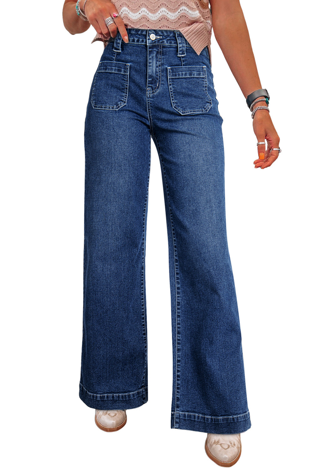 Wide Leg High Waist Jeans