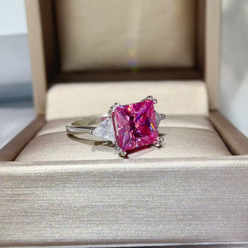 5 CARAT MOISSANITE .925 STERLING SILVER RING RINGS