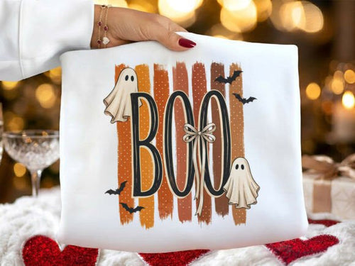 BOO STRIPES GRAPHIC TEE graphic tee