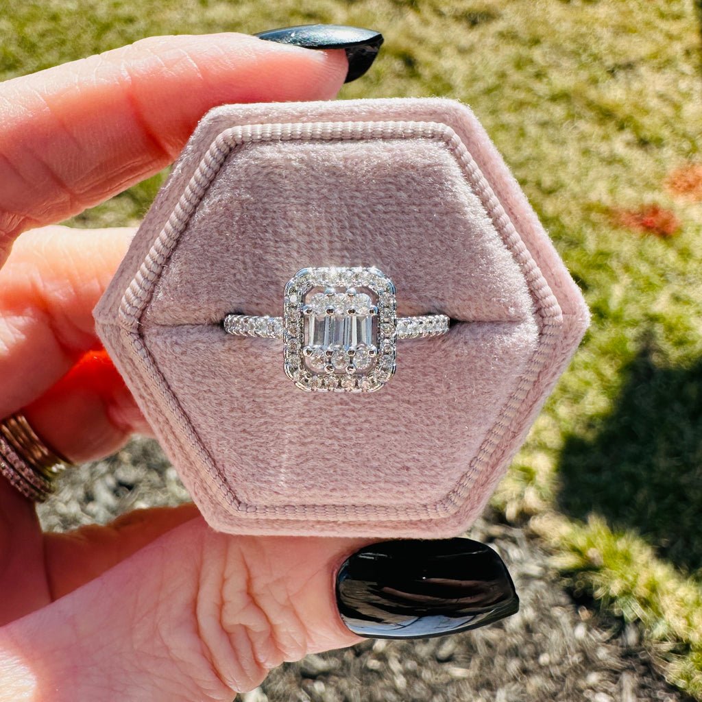 MODERN GRACE EMERALD CUT RING - READY TO SHIP!! RING