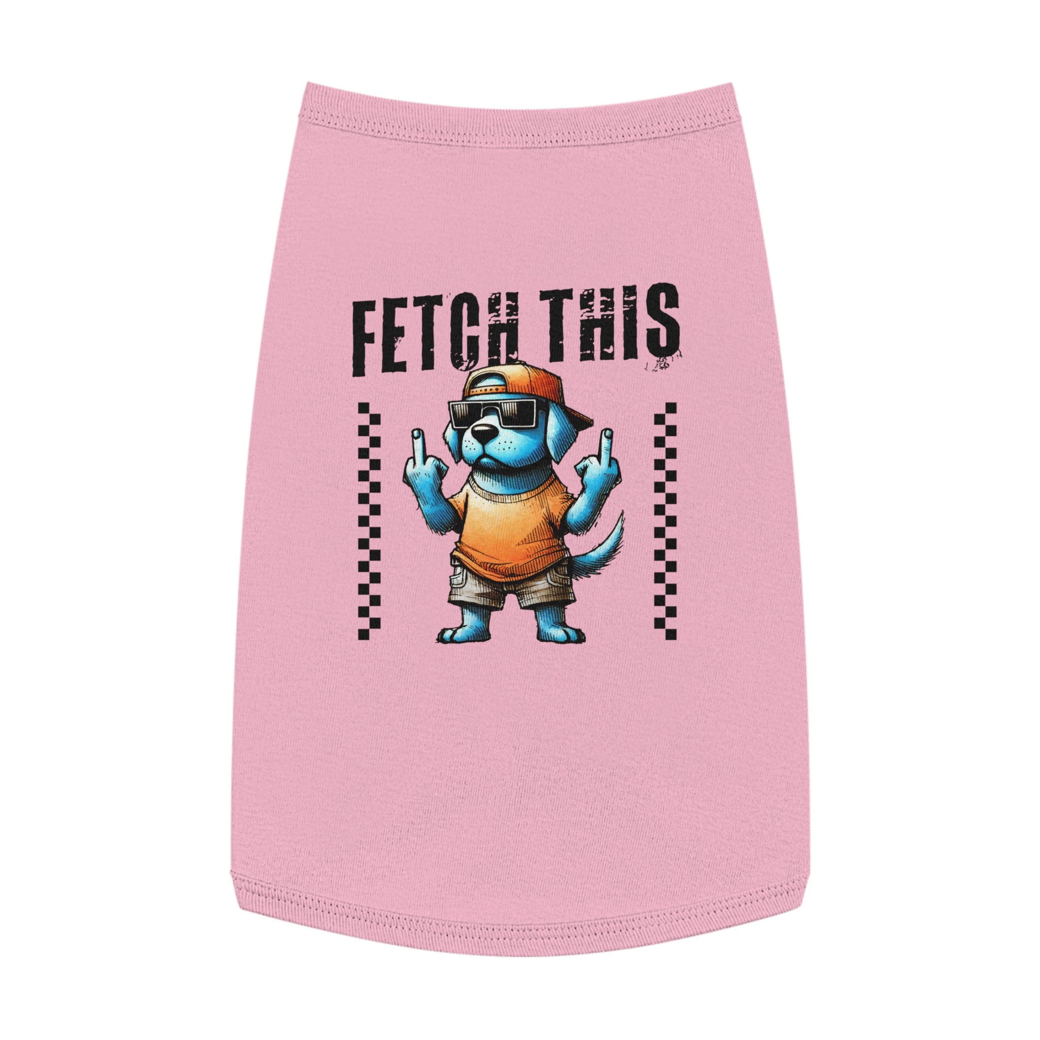 FETCH THIS DOG TANK TOP - FUNNY GRUMPY PUP PET SHIRT Pets