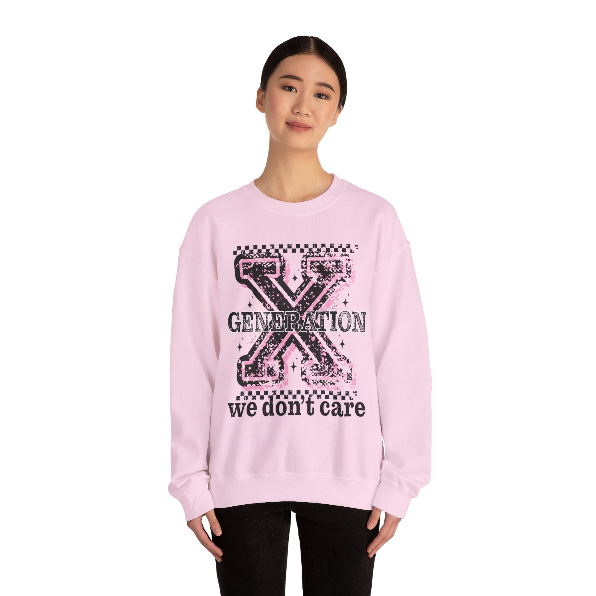 GENERATION X - WE DON'T CARE CUSTOM GRAPHIC SWEATSHIRT Sweatshirt