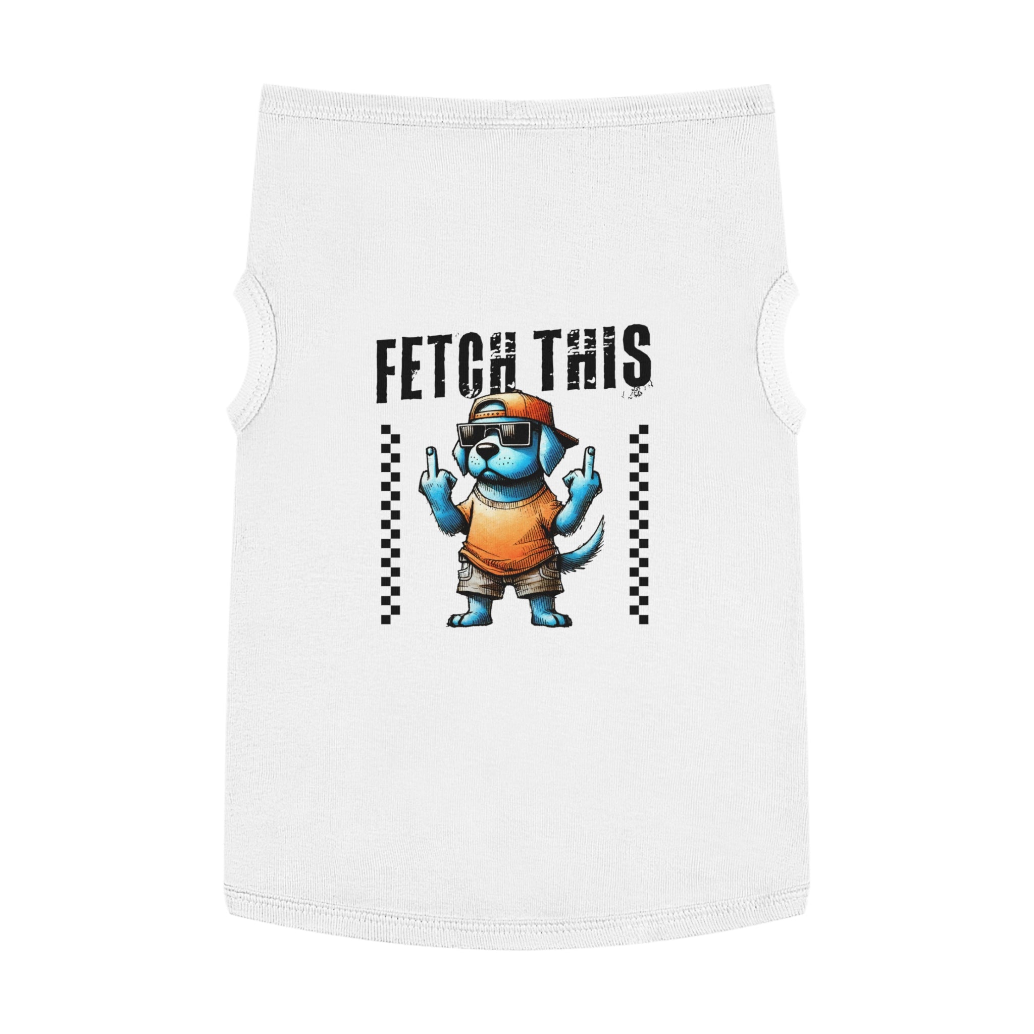 FETCH THIS DOG TANK TOP - FUNNY GRUMPY PUP PET SHIRT Pets