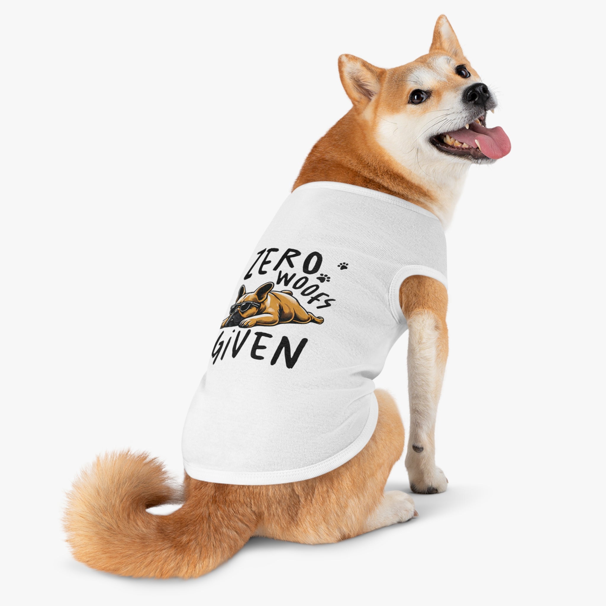 DOG TANK - "ZERO WOOFS GIVEN" PET TANK TOP Pets