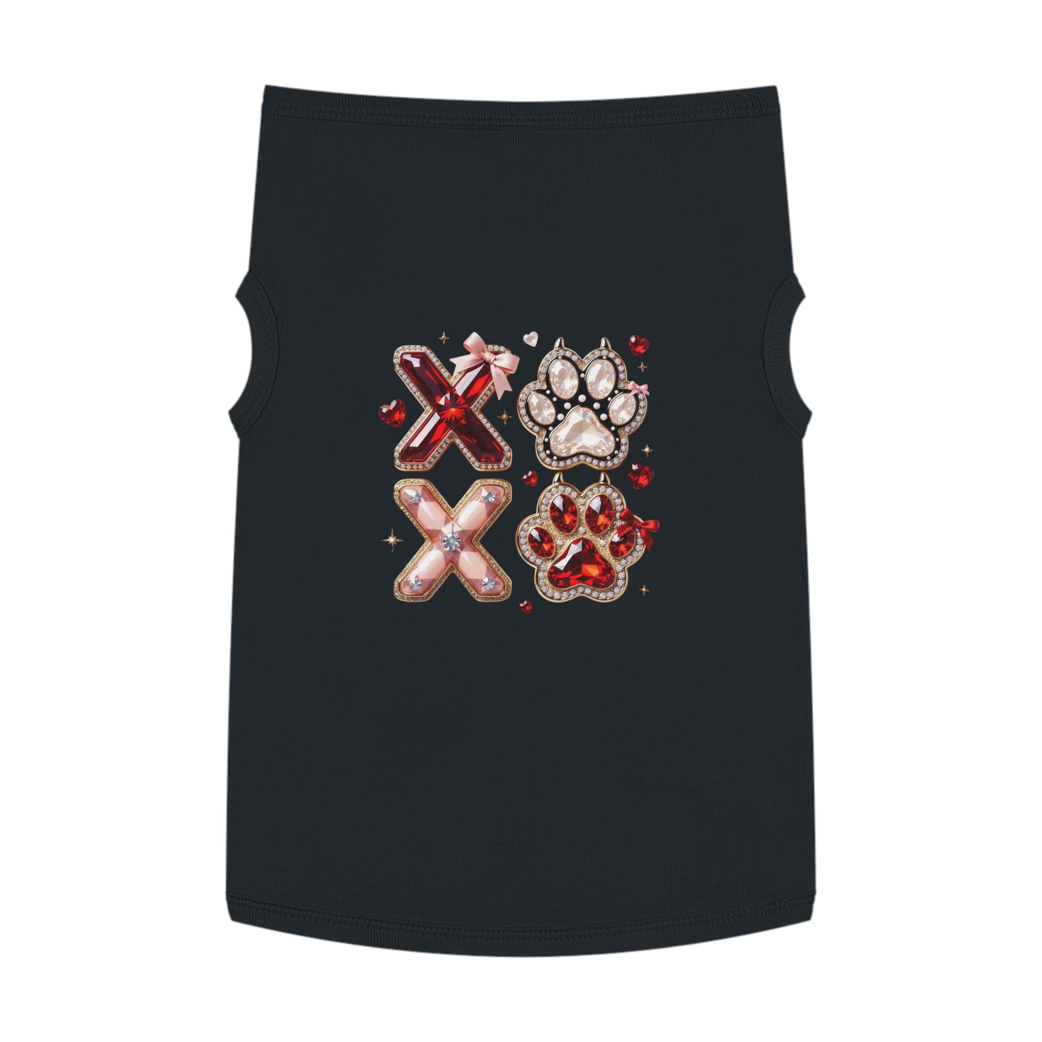 PET TANK TOP - SPARKLING PAW XOXO JEWEL DESIGN Pets