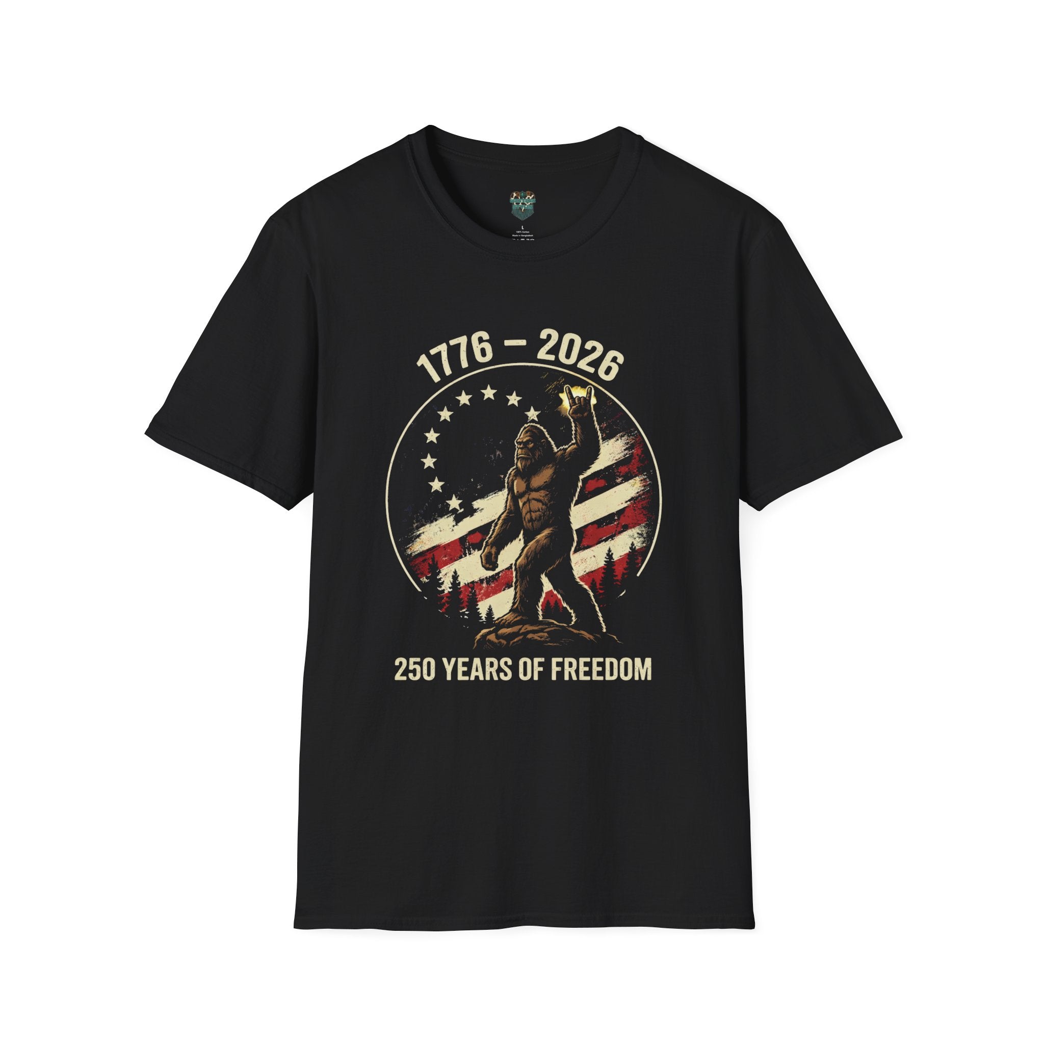 PATRIOTIC BIGFOOT 1776-2026 TSHIRT - 250 YEARS OF FREEDOM T-Shirt