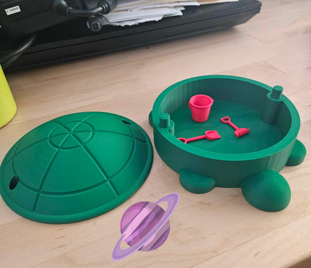 TURTLE SANDBOX ZEN GARDEN-3D PRINTED zen garden