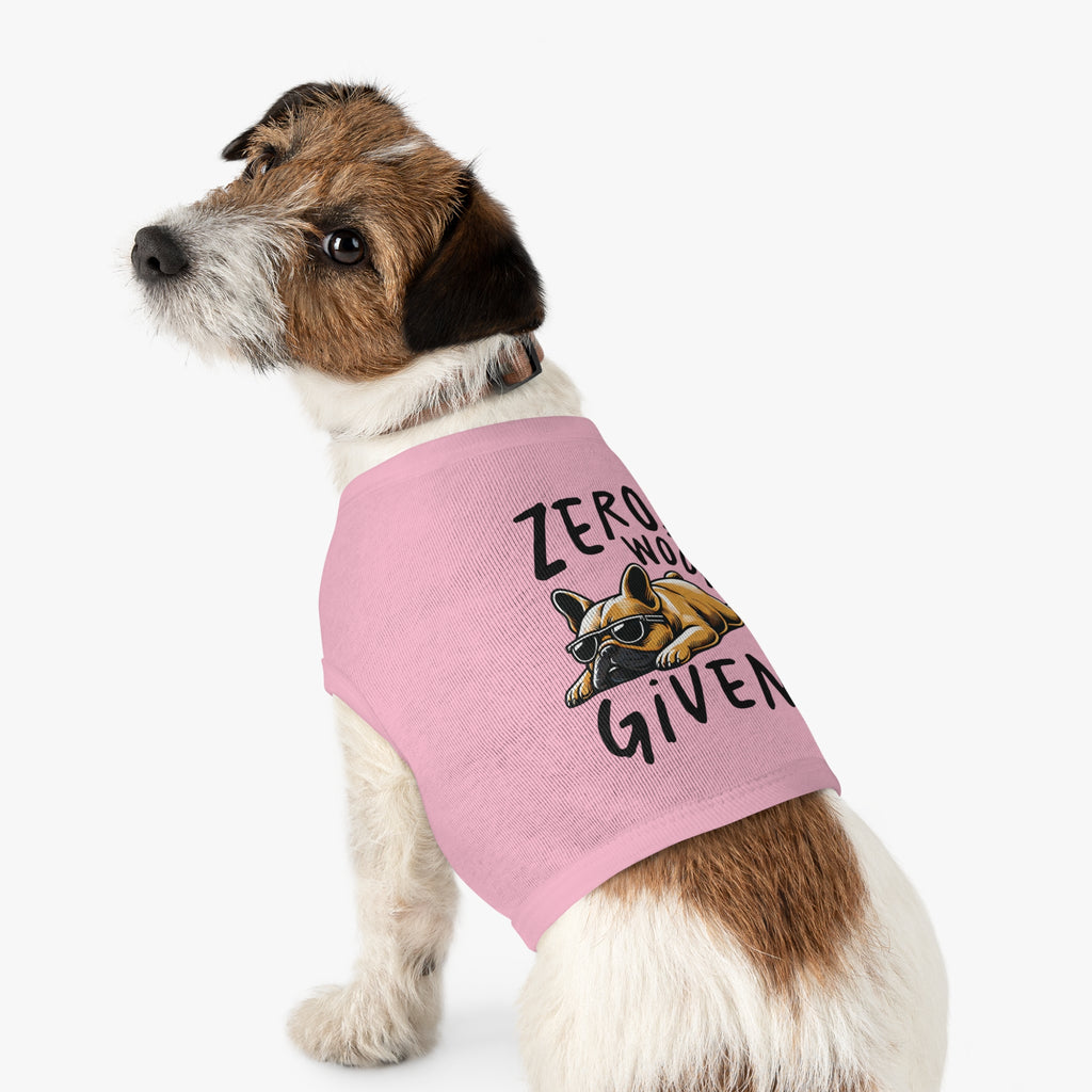 DOG TANK - "ZERO WOOFS GIVEN" PET TANK TOP Pets