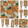 Leopard Pumpkin Leggings with pockets