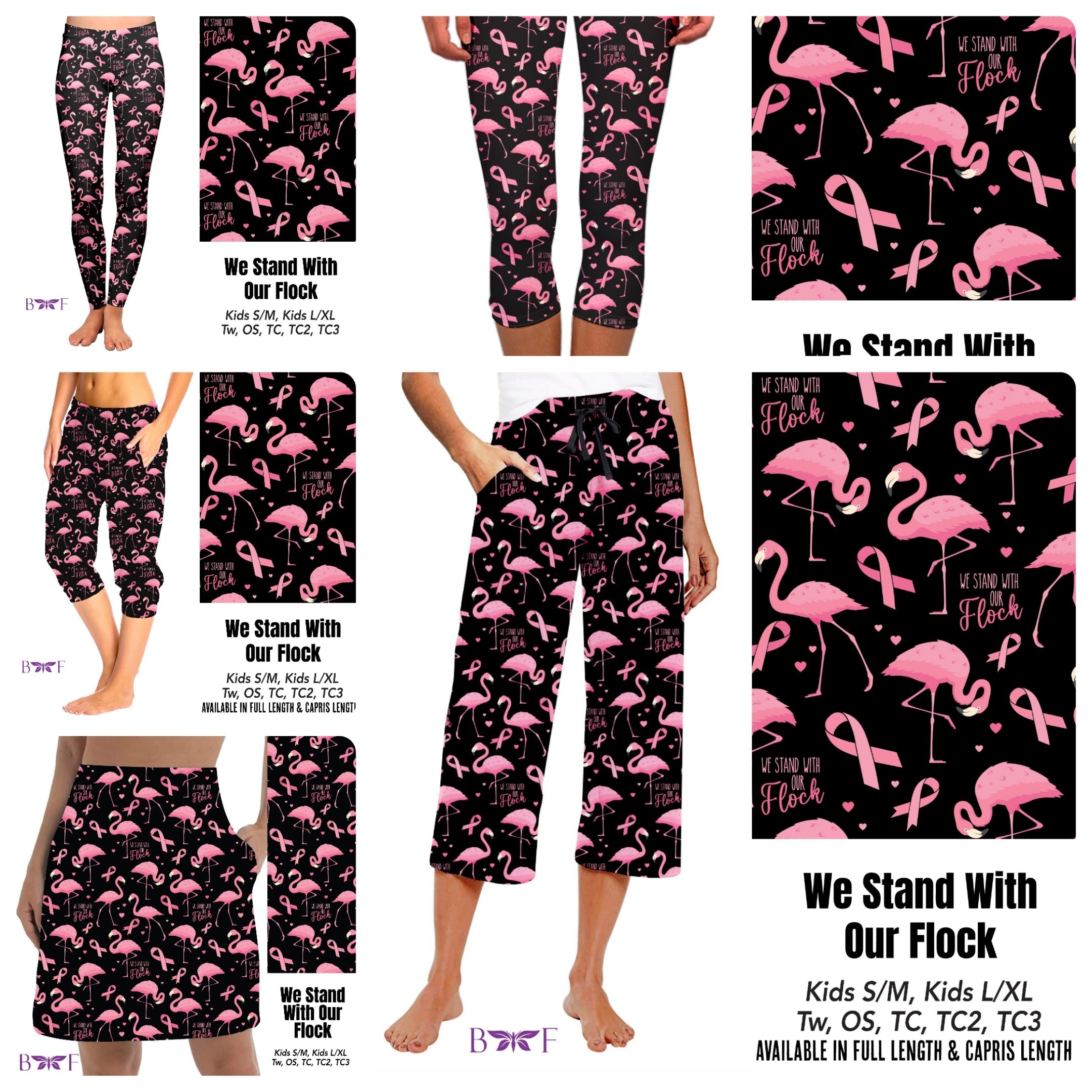 We Stand With Our Flock capris with pockets