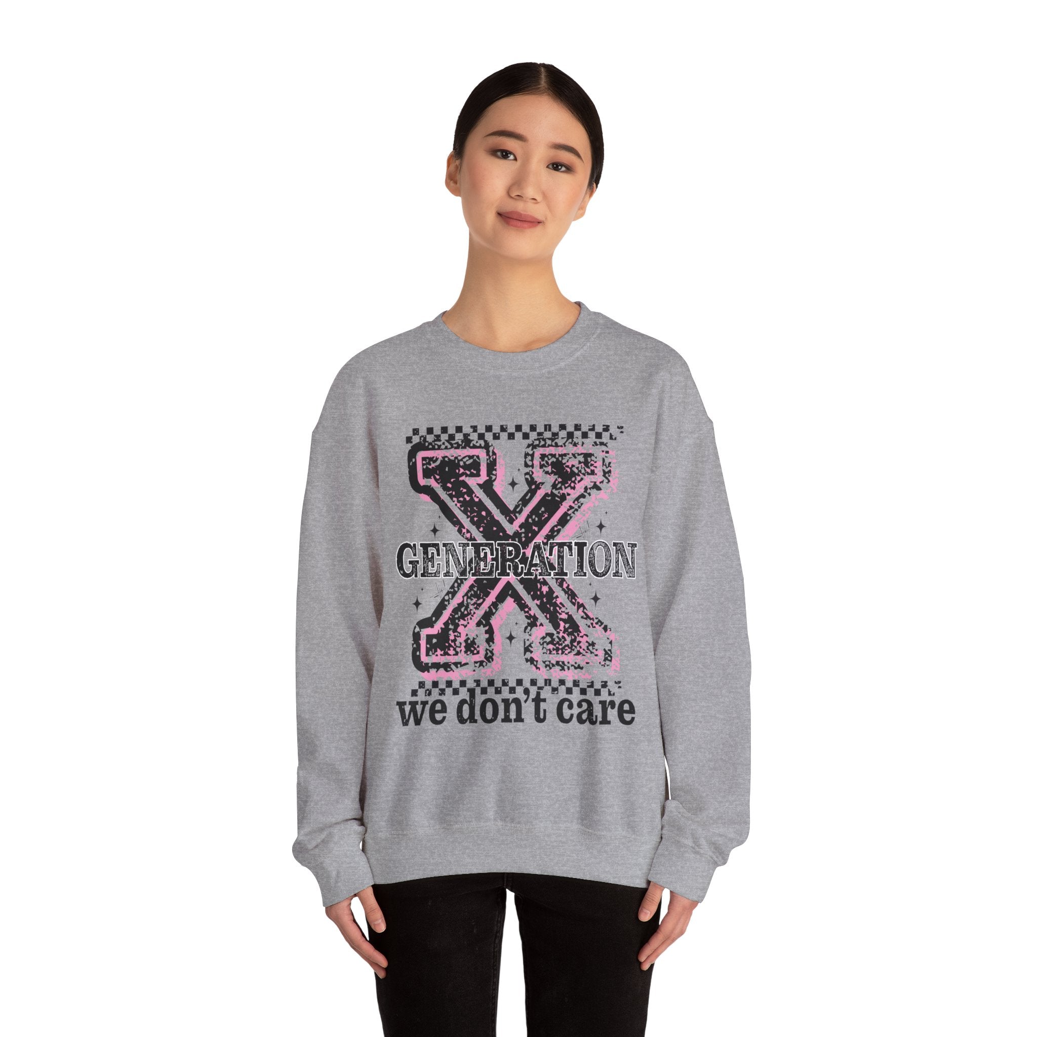 GENERATION X - WE DON'T CARE CUSTOM GRAPHIC SWEATSHIRT Sweatshirt
