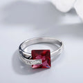 925 Sterling Silver Inlaid Zircon Ring