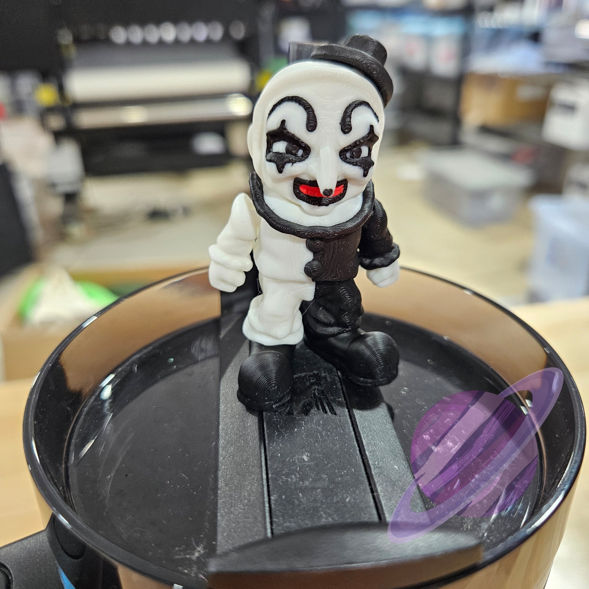ARTSY CLOWN-3D PRINTED STRAW BUDDY