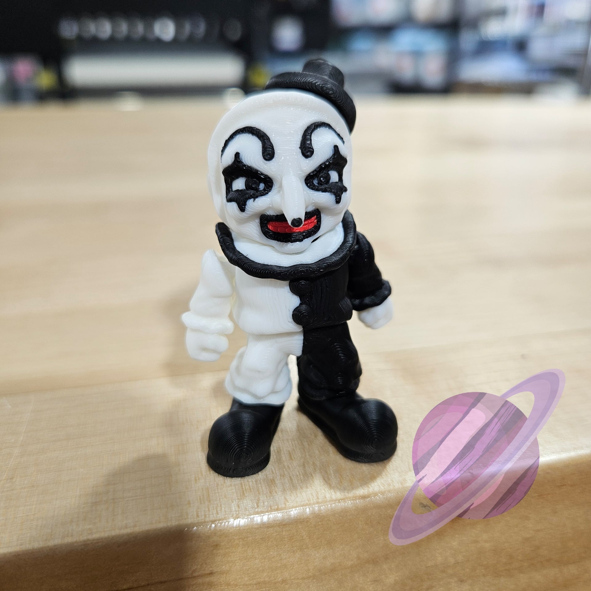 ARTSY CLOWN-3D PRINTED STRAW BUDDY