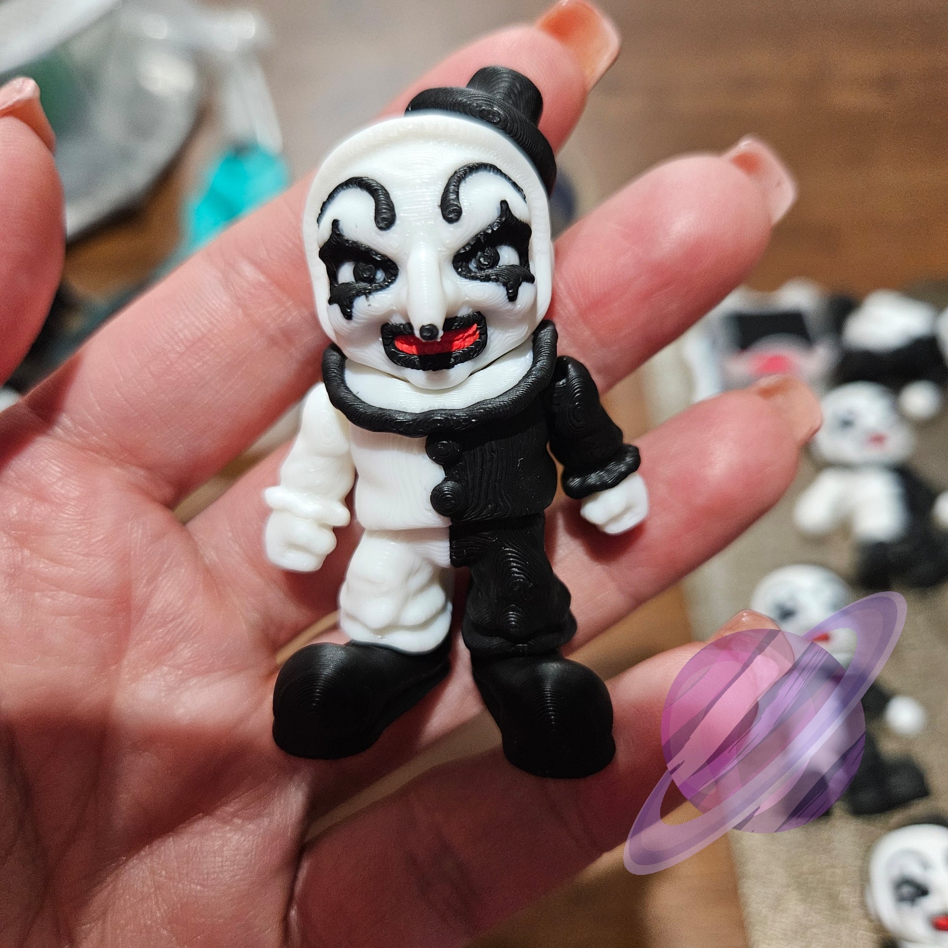 ARTSY CLOWN-3D PRINTED STRAW BUDDY
