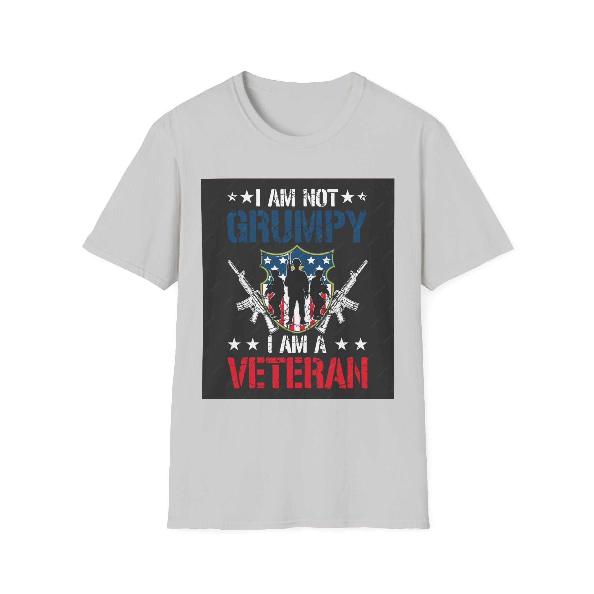 I AM NOT GRUMPY, I AM A VETERAN CUSTOM TEE