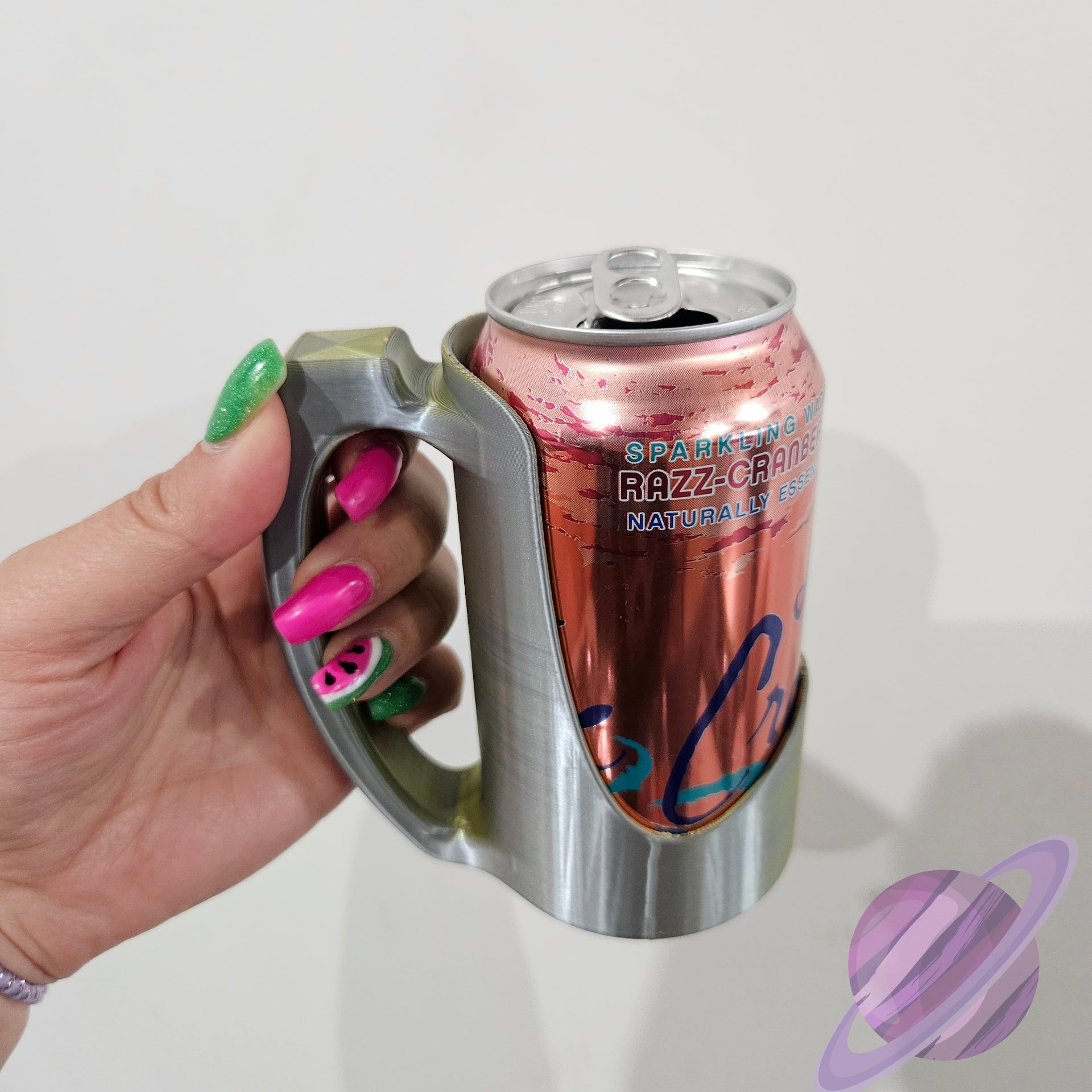 3D PRINTED 12 OZ SODA CAN CUP HOLDER WITH HANDLE