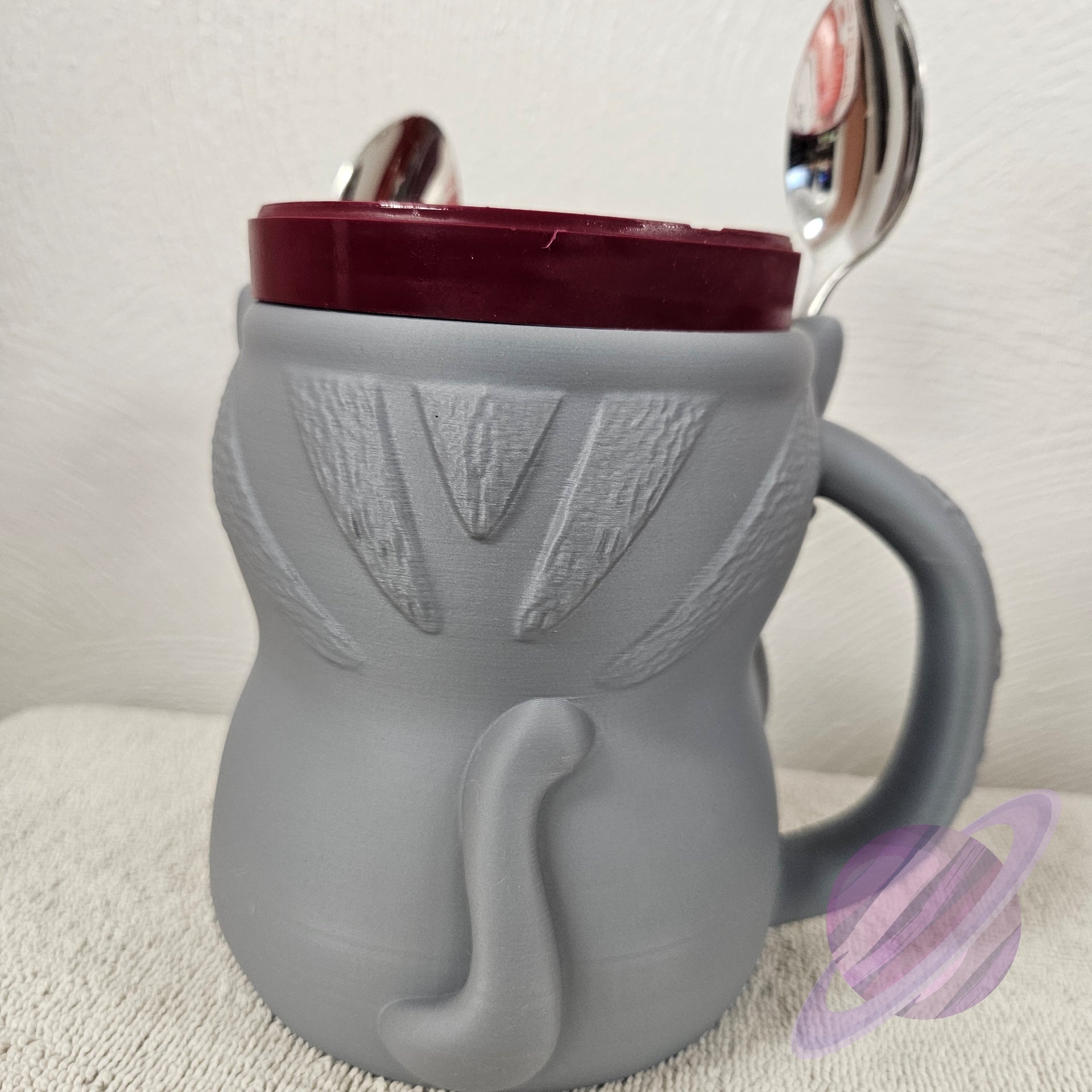 CUDDLES THE CAT- 3D PRINTED ICE CREAM PINT HOLDER