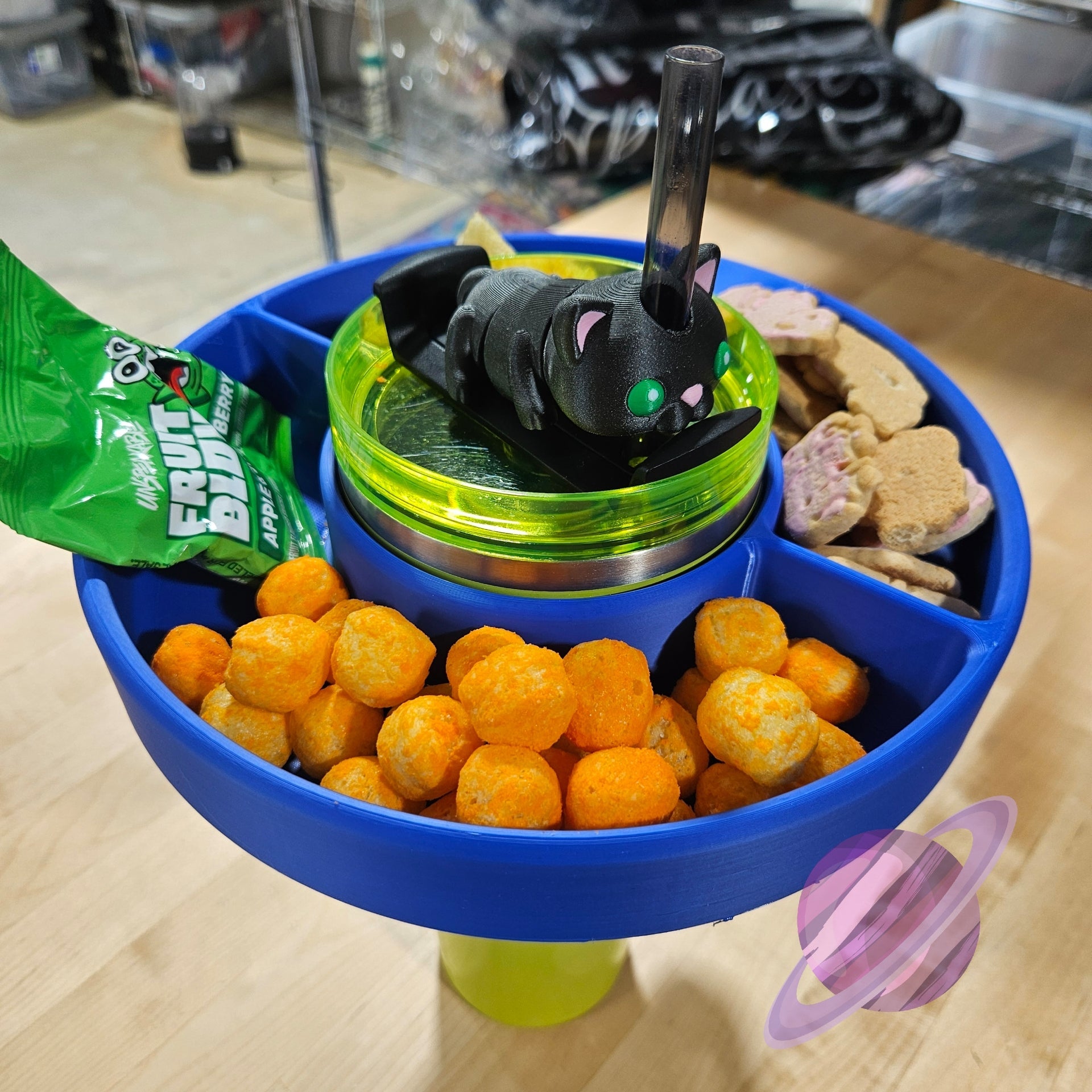 3D PRINTED 40 OZ CUP SNACK TRAY kitchen