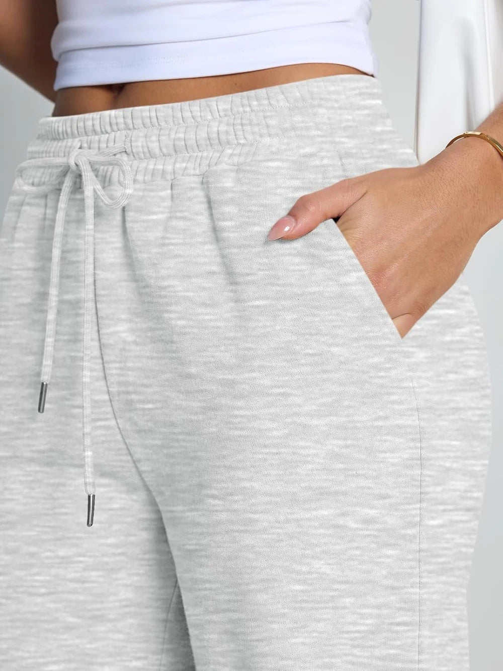 FLEECE LINED WIDE LEG SWEATPANTS - LET'S TALK COMFY