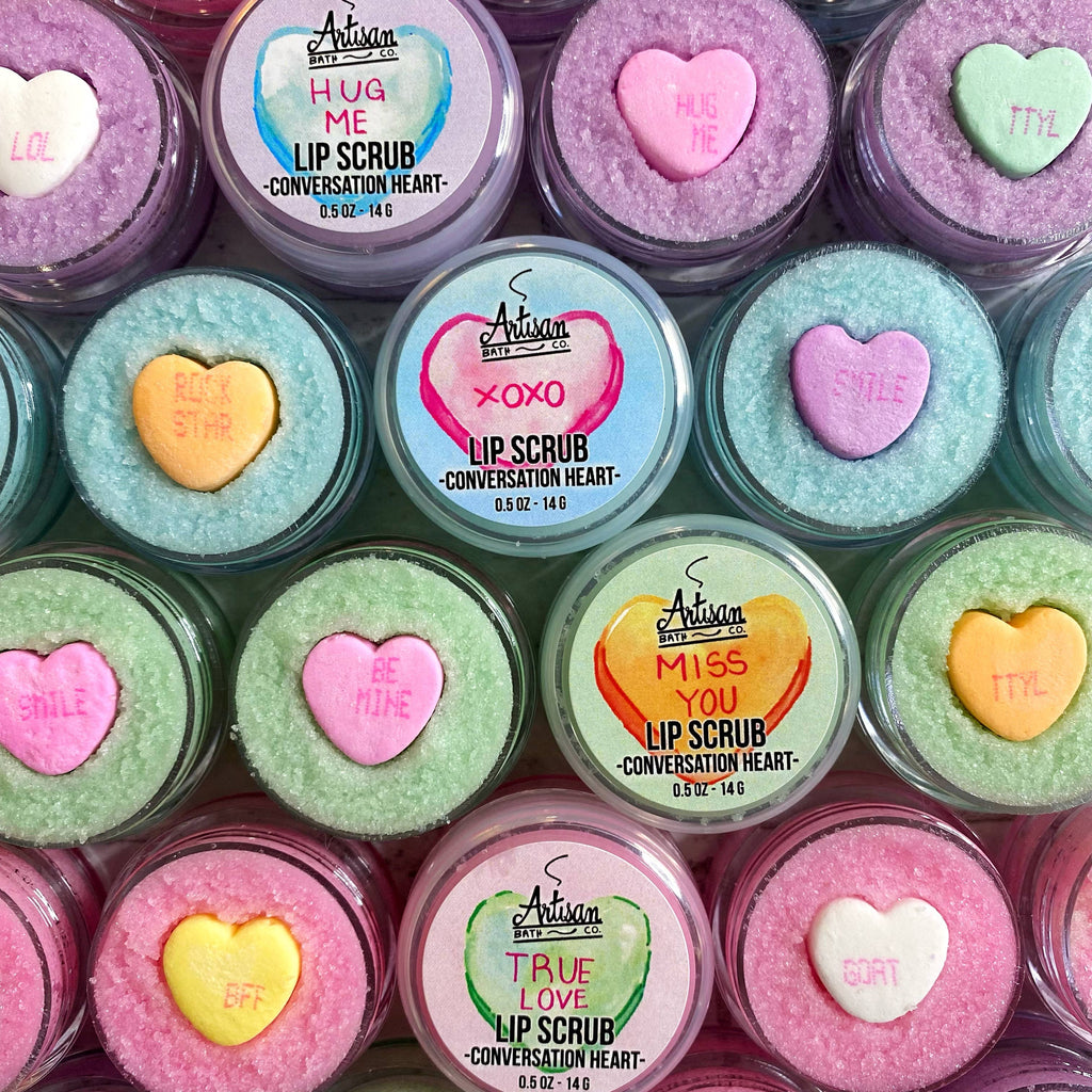 CONVERSATION HEART LIP SCRUB lip scrub