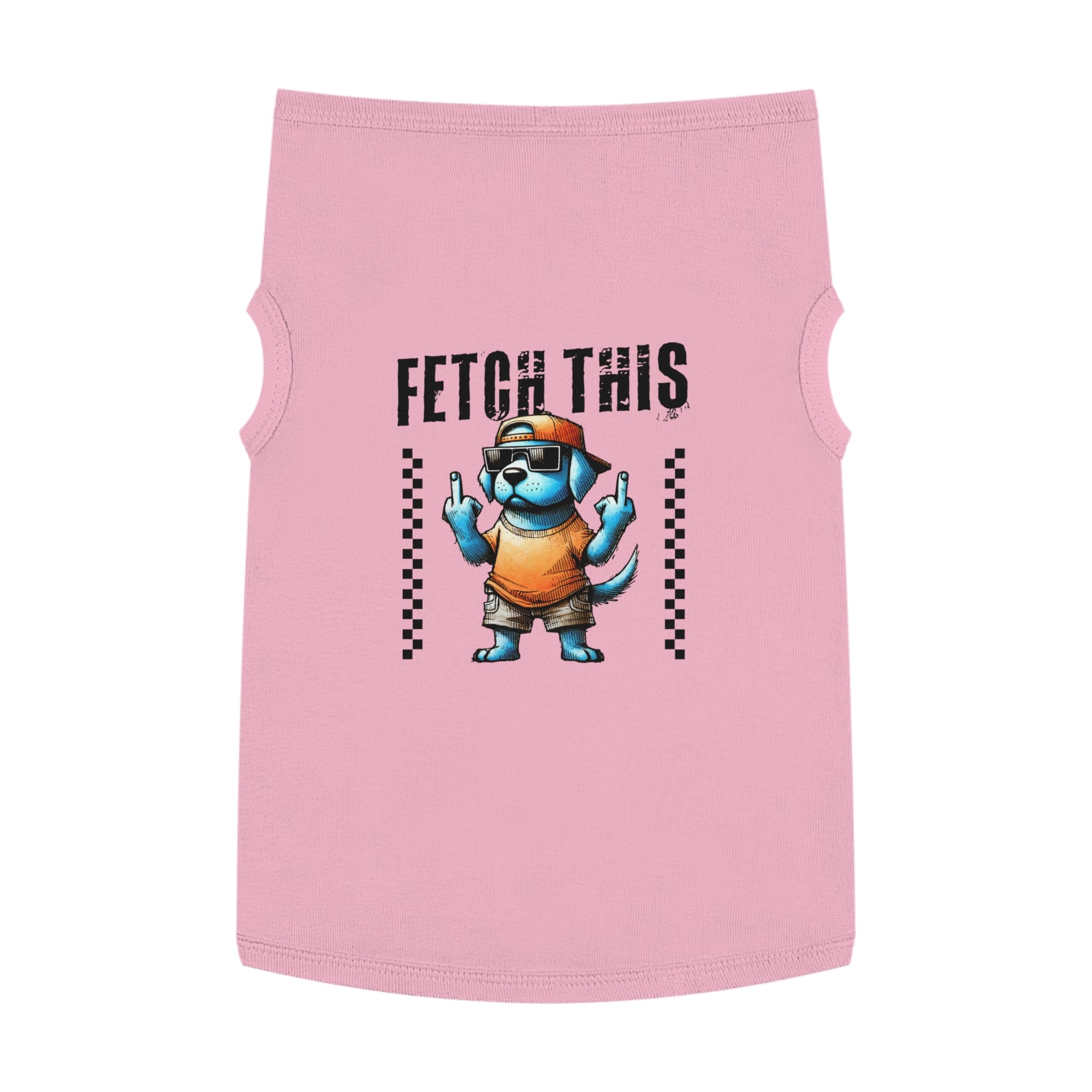 FETCH THIS DOG TANK TOP - FUNNY GRUMPY PUP PET SHIRT Pets