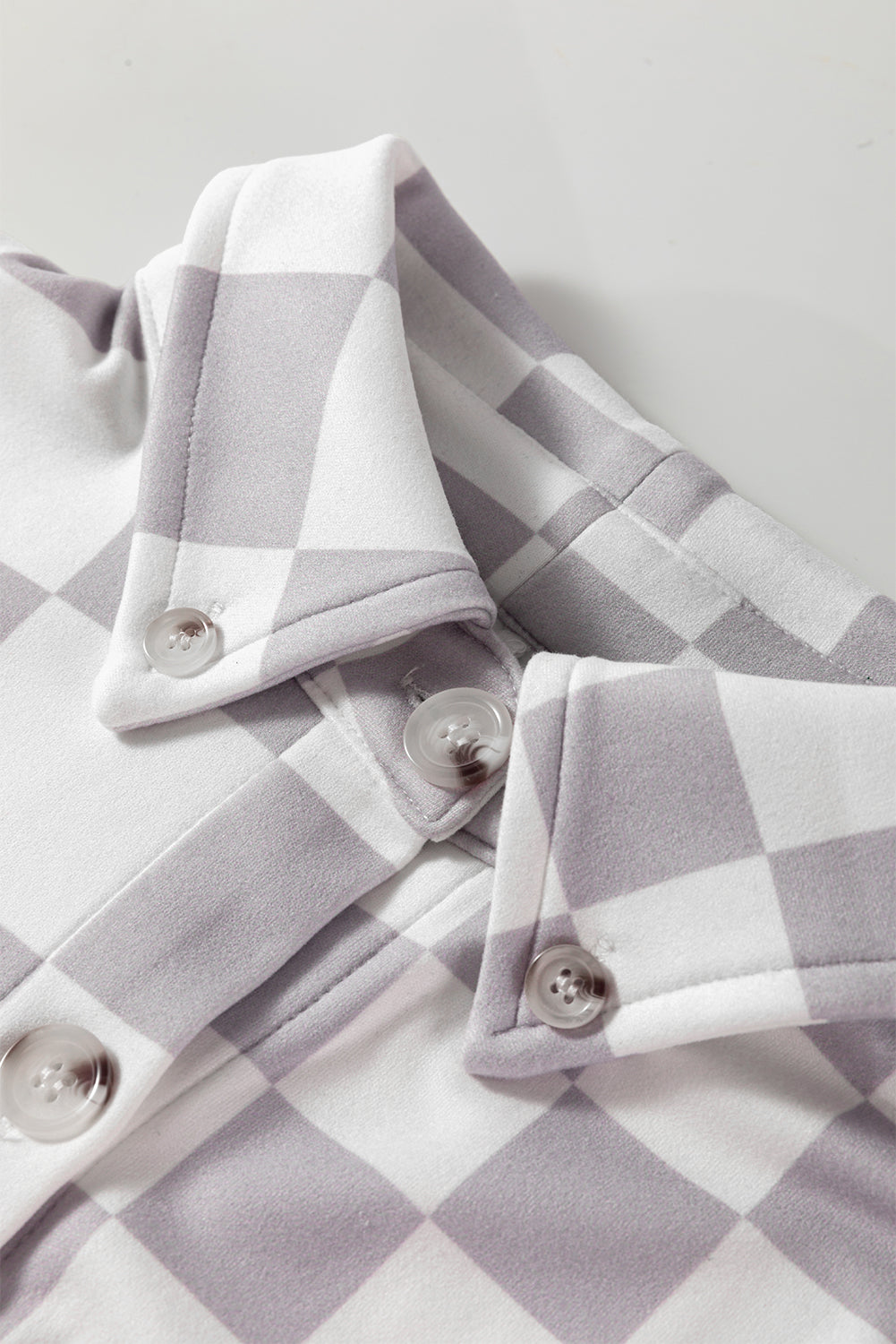 Checkerboard Button Up Shacket