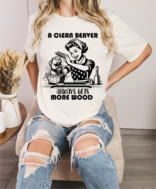 A clean beaver Tshirt