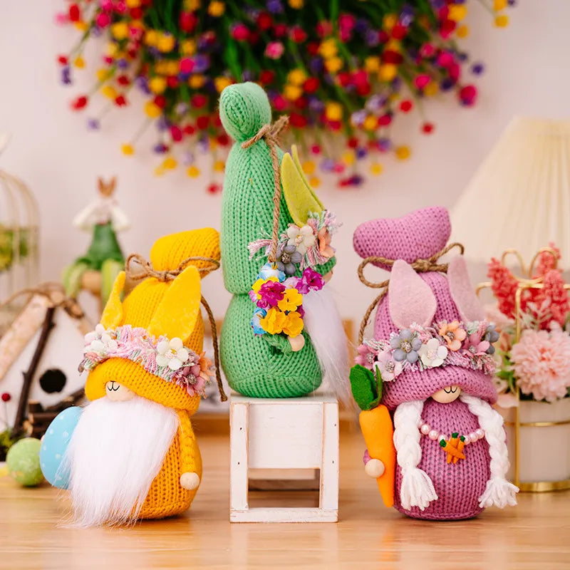 EASTER KNIT GNOMES HOME DECOR Gnomes