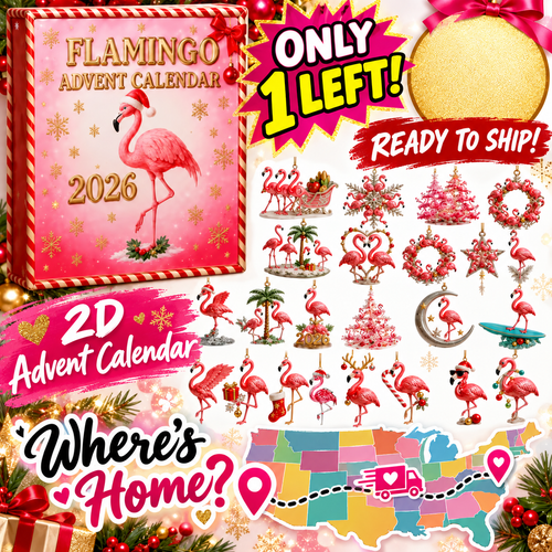 2026 2D FLAMINGO ADVENT CALENDAR - READY TO GO NOW!! advent calendar