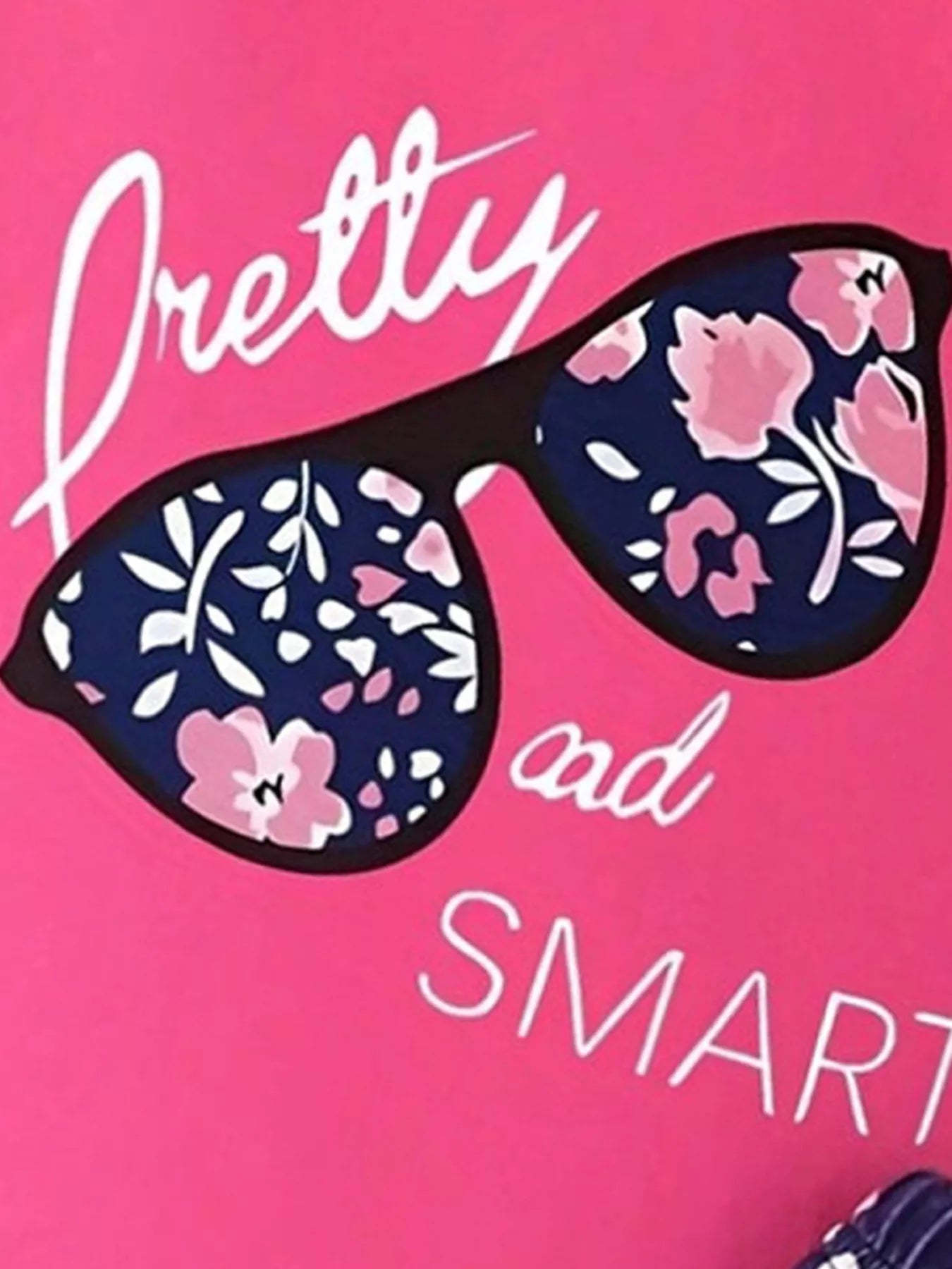 CHILDREN'S FLORAL SUNGLASSES TEE AND SHORTS SET KIDS CLOTHING