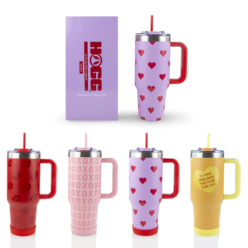 40oz POWDER COATED BIG SWIG TUMBLER - VALENTINE'S COLLECTION TUMBLER