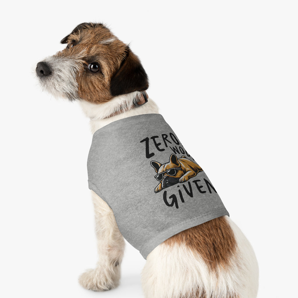 DOG TANK - "ZERO WOOFS GIVEN" PET TANK TOP Pets