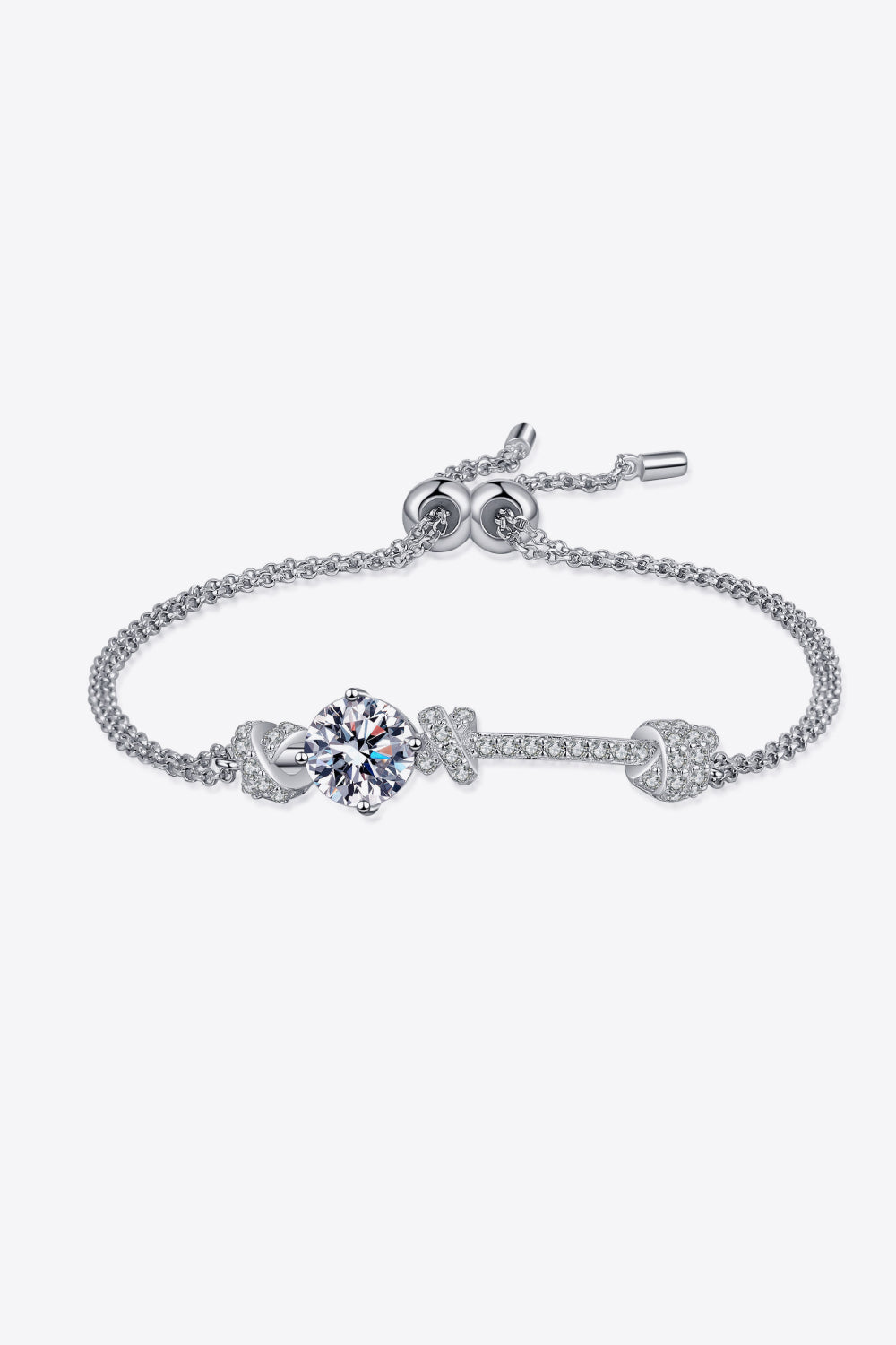 2 CARAT MOISSANITE .925 STERLING SILVER BRACELET bracelet
