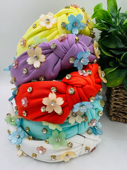 *RTS: Spring Floral Embellished Headbands*