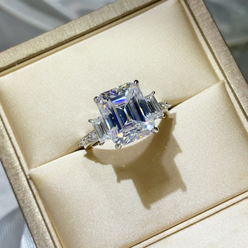 5 CARAT MOISSANITE .925 STERLING SILVER RING RINGS