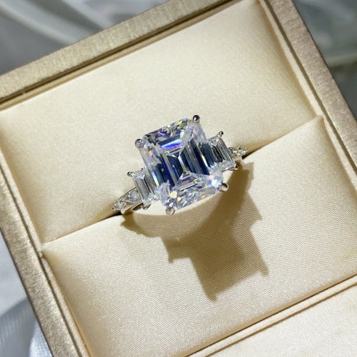 5 CARAT MOISSANITE .925 STERLING SILVER RING RINGS