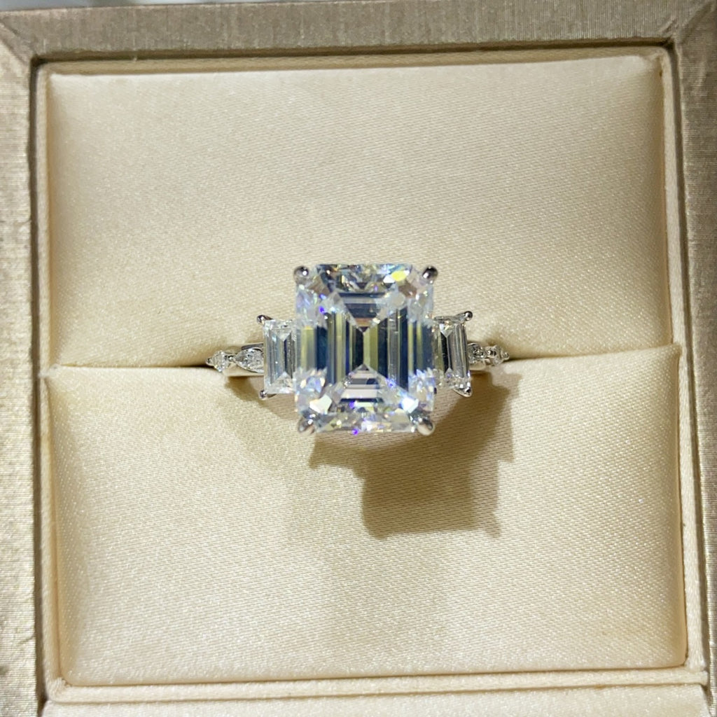 5 CARAT MOISSANITE .925 STERLING SILVER RING RINGS
