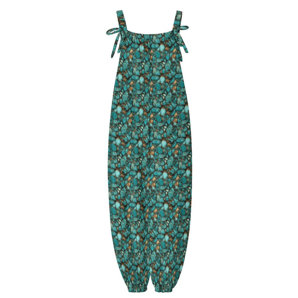 RANCH ALL TURQUOISE OVERALLS JUMPSUIT jumpsuit
