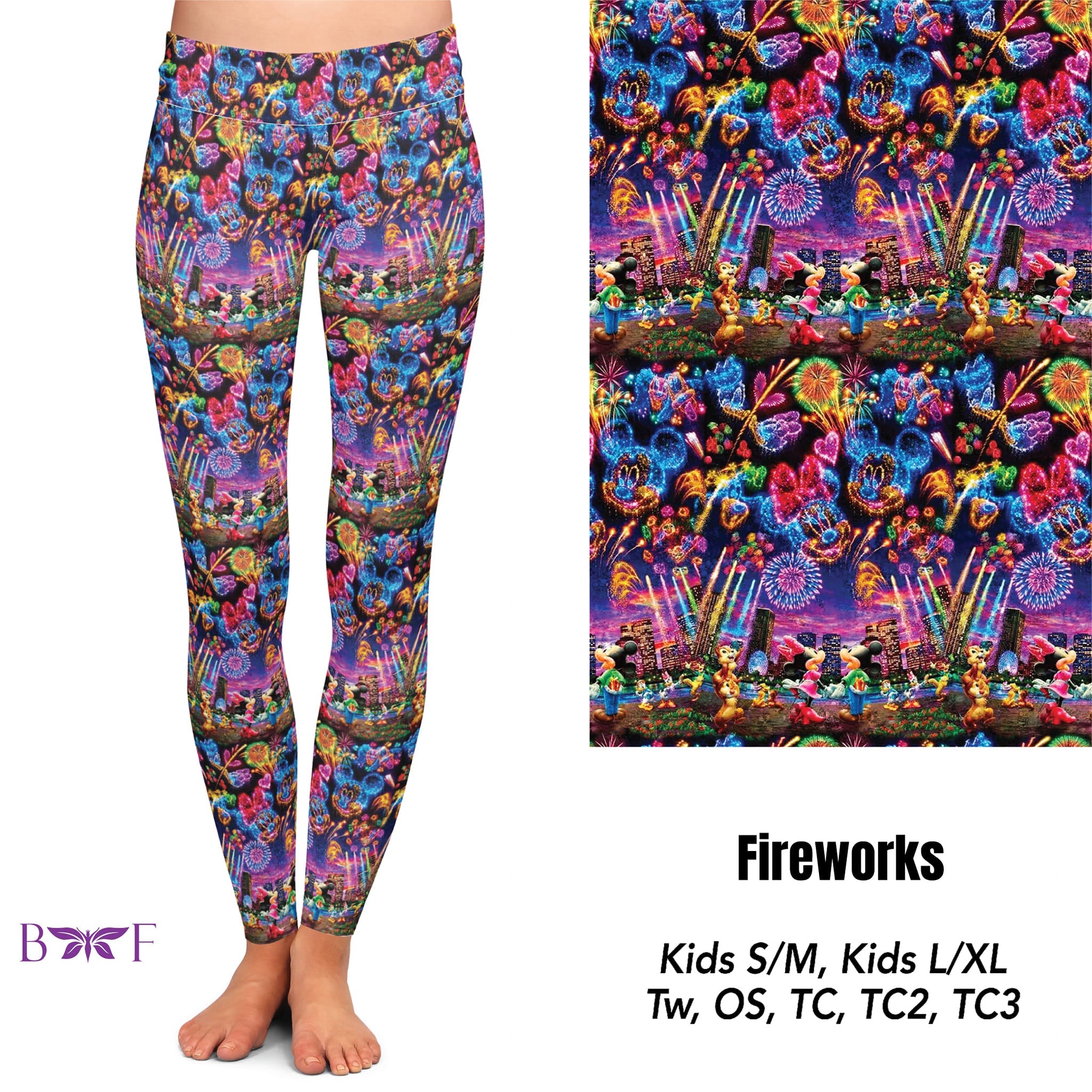 Fireworks capris with pockets