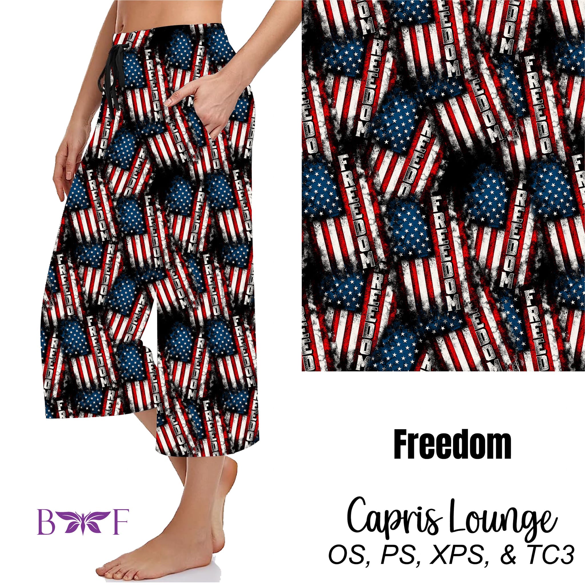 Freedom  capris, with pockets