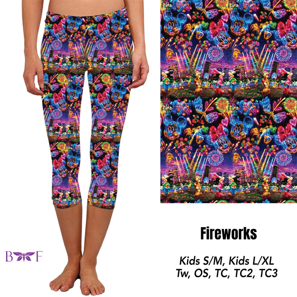 Fireworks capris with pockets