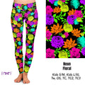 Neon Floral skorts and capris with pockets