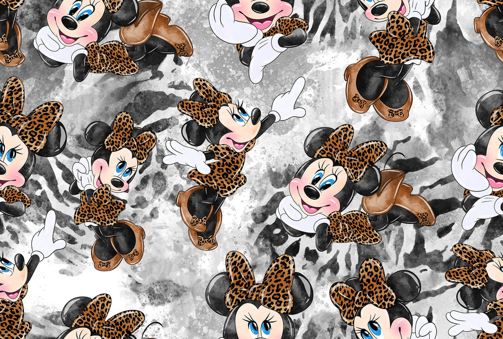 Leopard Bow leggings, capris, skorts and biker shorts with pockets