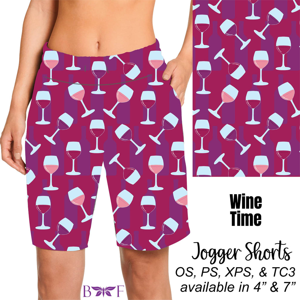 Wine Time leggings and capris with pockets