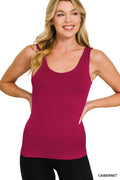 ZENANA SEAMLESS TANK TOP WITH BUILT IN BRA Tank Top
