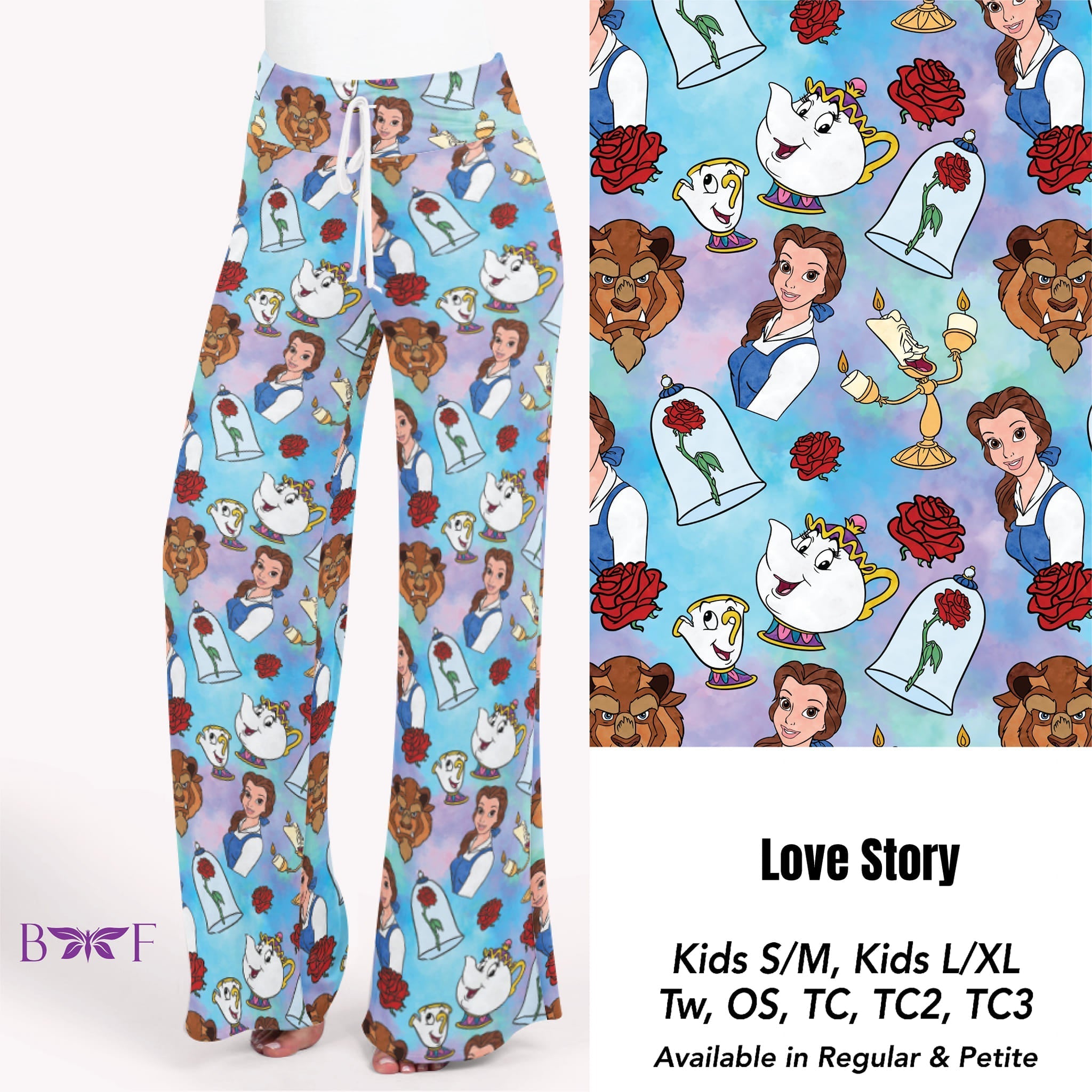Love Story kids leggings and adult capri with pockets