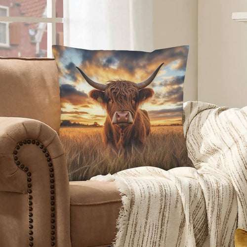 BEAUTIFUL HIGHLAND HEIFER SOFT PILLOW COVER Pillow Case