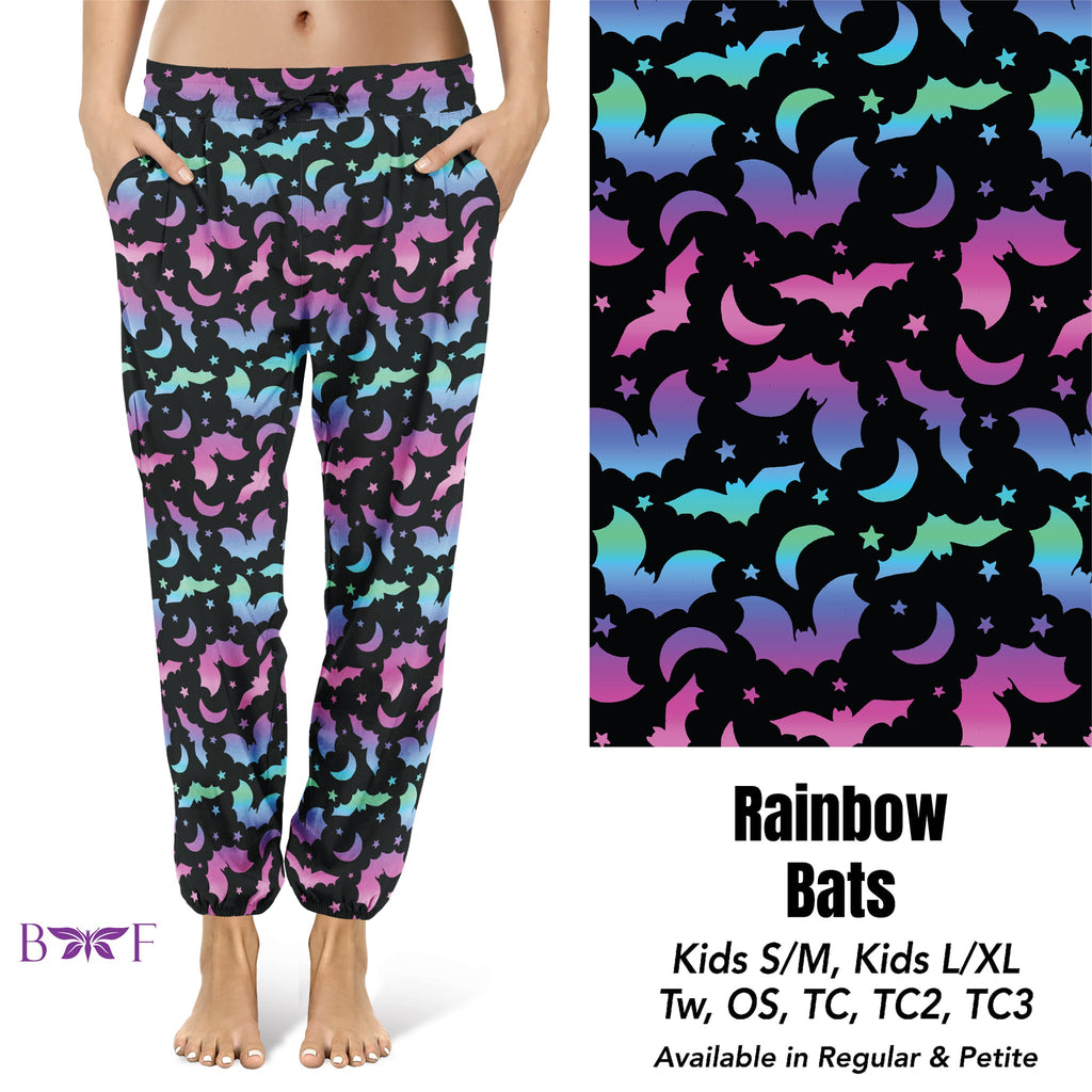 Rainbow Bats Capris and skorts with pockets