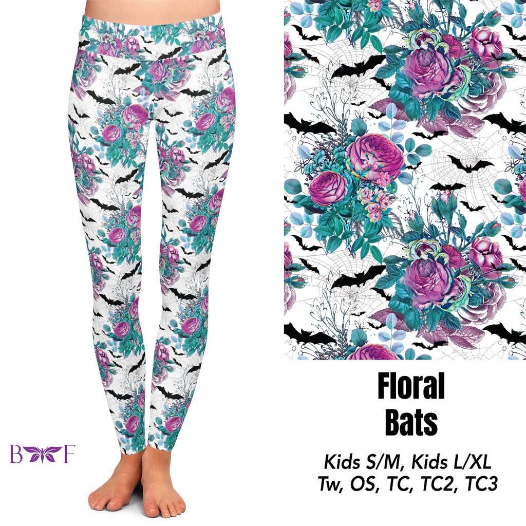 Floral Bats Capris and skorts with pockets